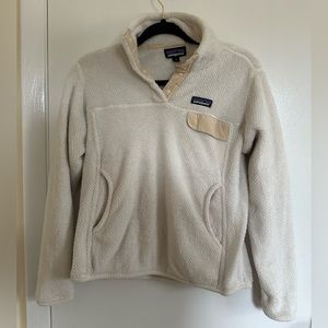 Patagonia Off-White Cozy Fleece Small